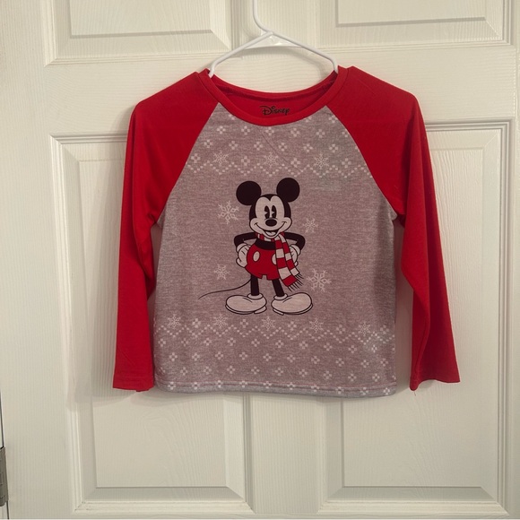 Disney Gray and Red Mickey Mouse Pajama Top - Picture 2 of 6
